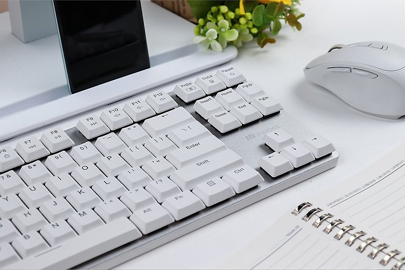 irocks K83BR-cross-platform three-mode aluminum alloy mechanical keyboard white - อุปกรณ์เสริมคอมพิวเตอร์ - วัสดุอื่นๆ 