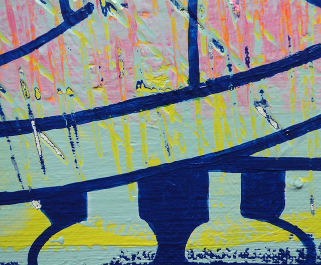 ネズミ　アクリル画　原画 ネズミのグラフィティアート 原画 絵画 キャンバス画 動物の絵