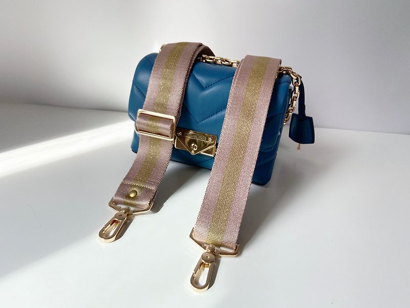 1.5 inch  Canvas Webbing strap ,Replacement Bag Strap. Adjustable straps - Messenger Bags & Sling Bags - Cotton & Hemp Gold