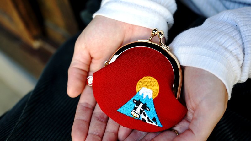 富十牛新春開運系列小金包–旭日紅 - 零錢包/小錢包 - 其他材質 紅色