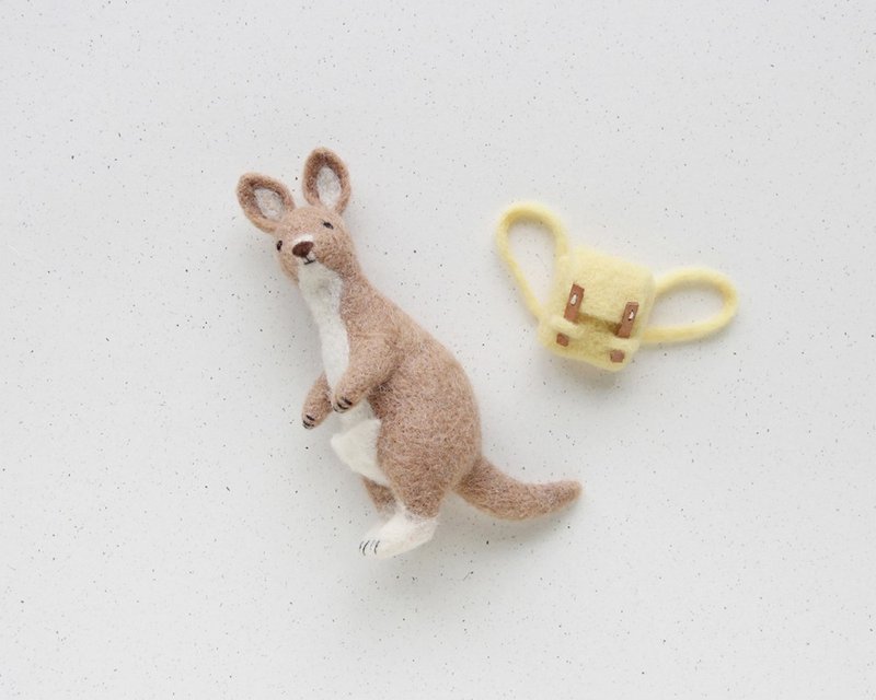 Leyang·Hot Fun Wool Felt Material Pack-Jumping Kangaroo - Knitting, Embroidery, Felted Wool & Sewing - Wool Brown