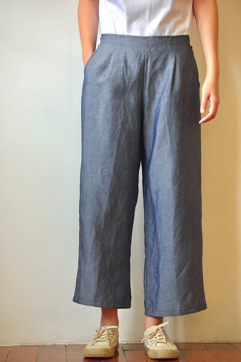Straight leg pants - 女長褲 - 其他材質 