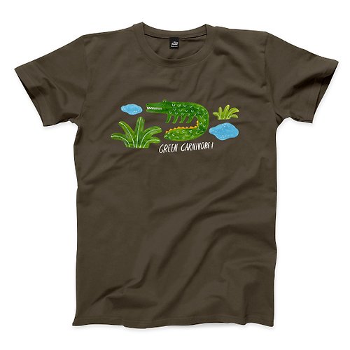 ViewFinder 綠色肉食動物 - 深灰 - 中性版T恤