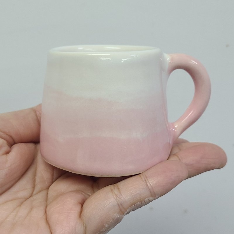 粉紅富士山濃縮咖啡杯 - 咖啡杯/馬克杯 - 陶 粉紅色