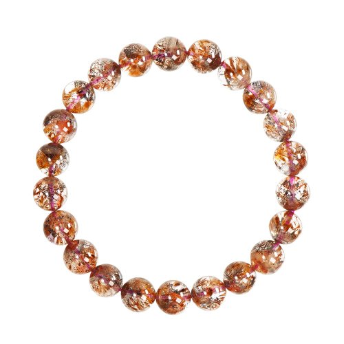 正佳珠寶 Gemsrich Jewelry 【正佳珠寶】紫鈦晶 超頂級金字塔紫鈦晶 8.4-8.8mm 紫鈦晶手珠