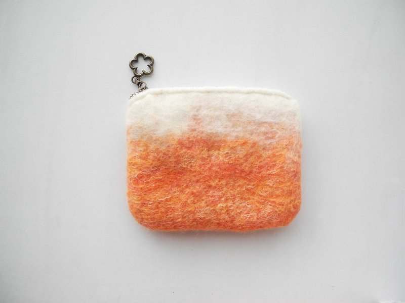 Wool fade hand-orange zipper Universal bags