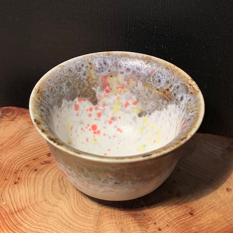 Coral Seafood Pin Auspicious Cup / Qiu Yuning / SG07 - Teapots & Teacups - Porcelain Gray