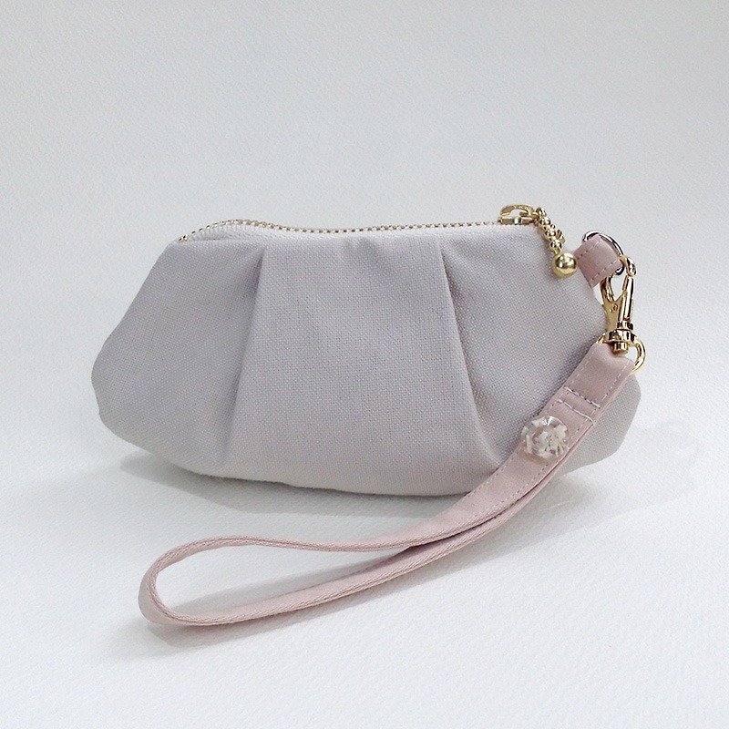 Hand wallet. Shells. Cloth (pink) - Coin Purses - Other Materials 
