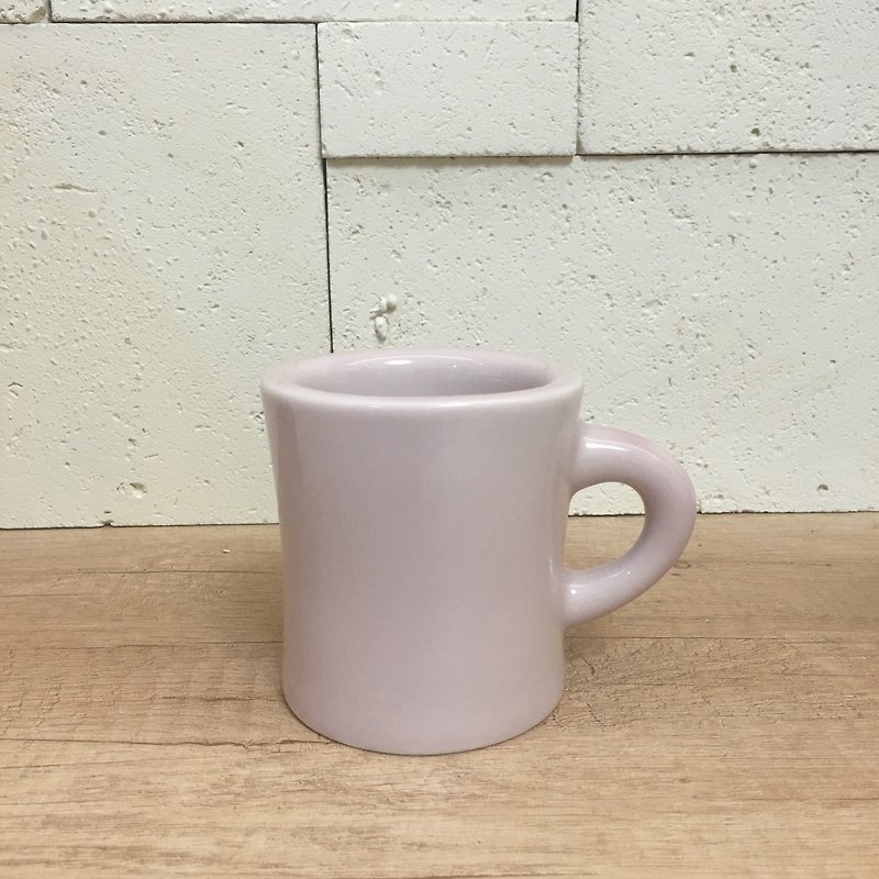 Double chubby cup (quartz powder) - Mugs - Porcelain Pink