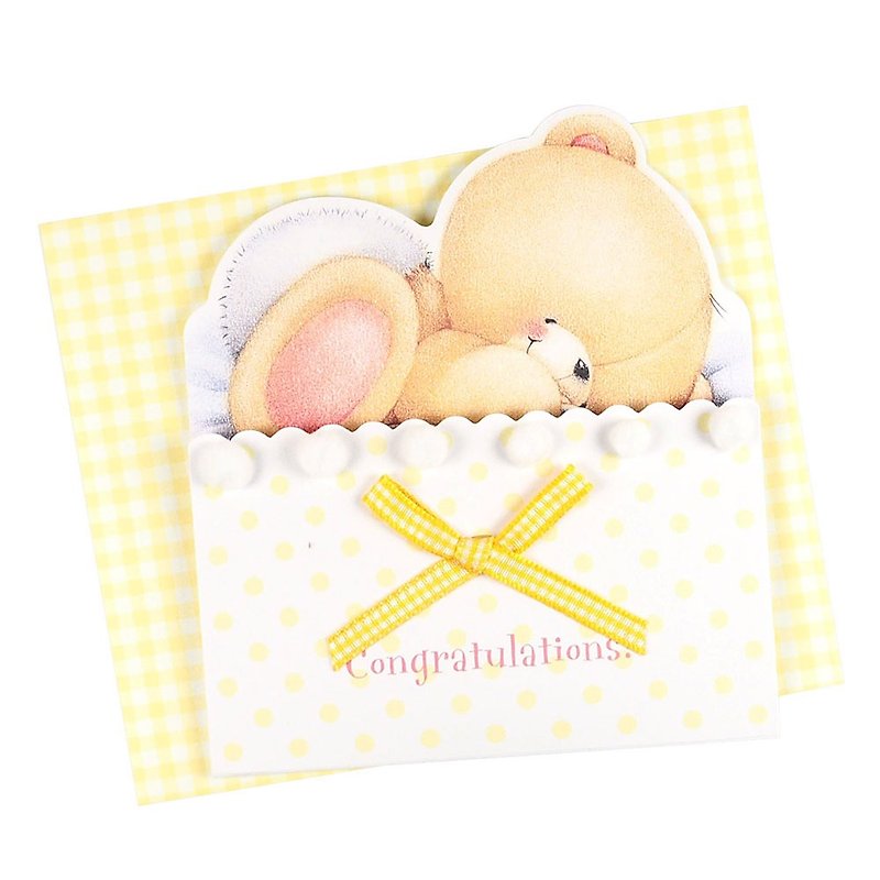 Hello baby【Hallmark-ForeverFriends-Pop-up card baby congratulations】 - Cards & Postcards - Paper Multicolor