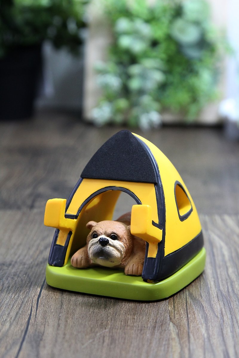 Japan Magnets High Quality Super Cute Desktop Phone Holder / Mobile Phone Holder (Puppy Gu Tent) - Other - Other Materials Yellow