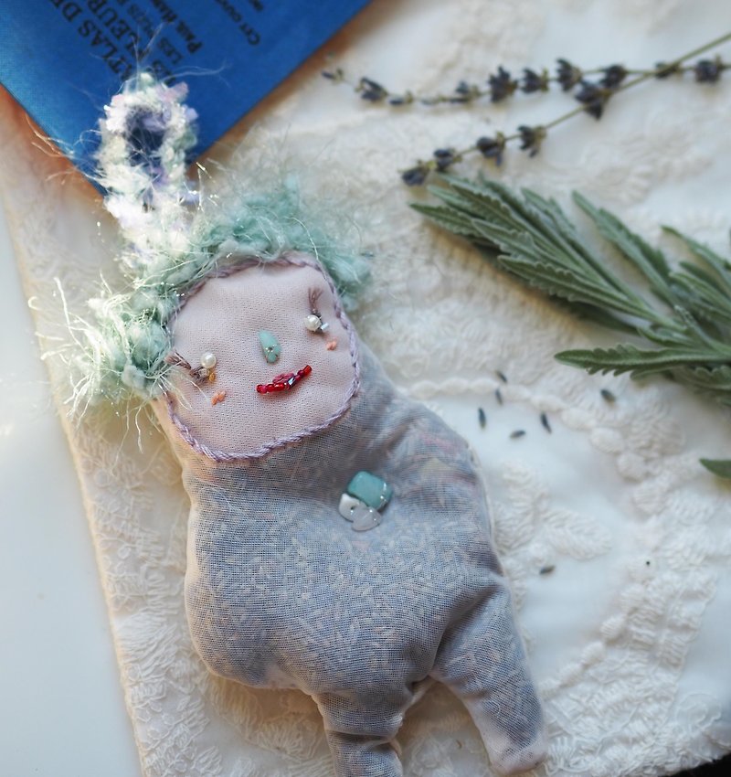 Personalized Birthday Crystal Sachet Doll : MANATEE ELF / Handmade Craft - ตุ๊กตา - พืช/ดอกไม้ 