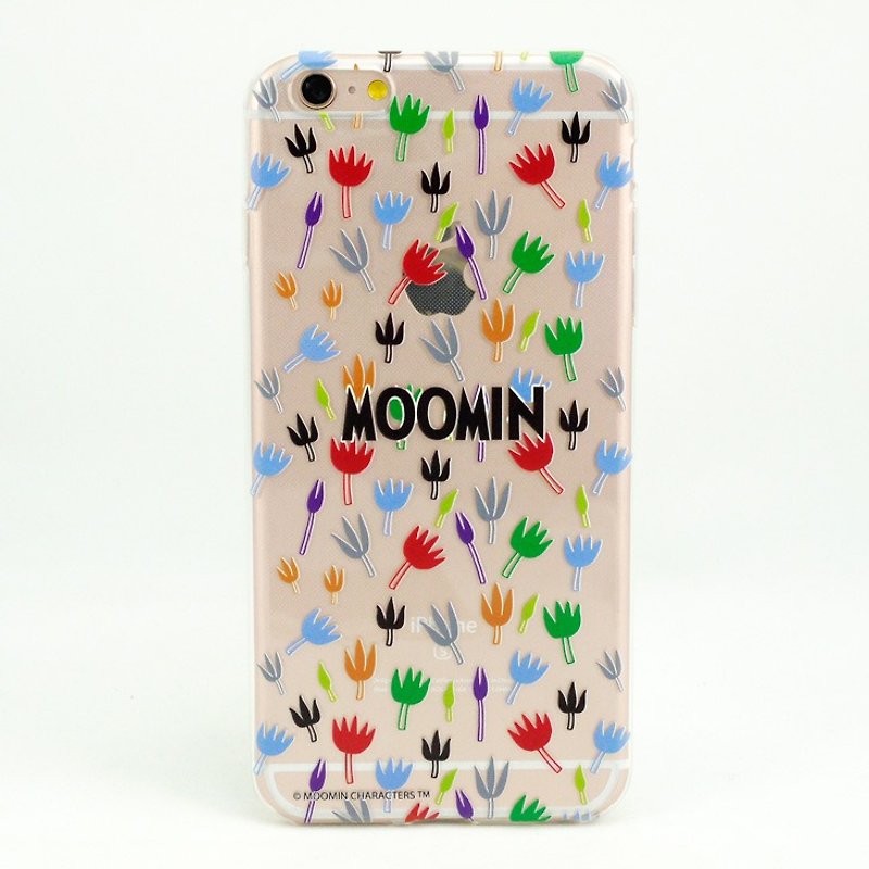 Moomin正版授權-空壓殼手機保護殼【花兒】 - 手機殼/手機套 - 矽膠 多色