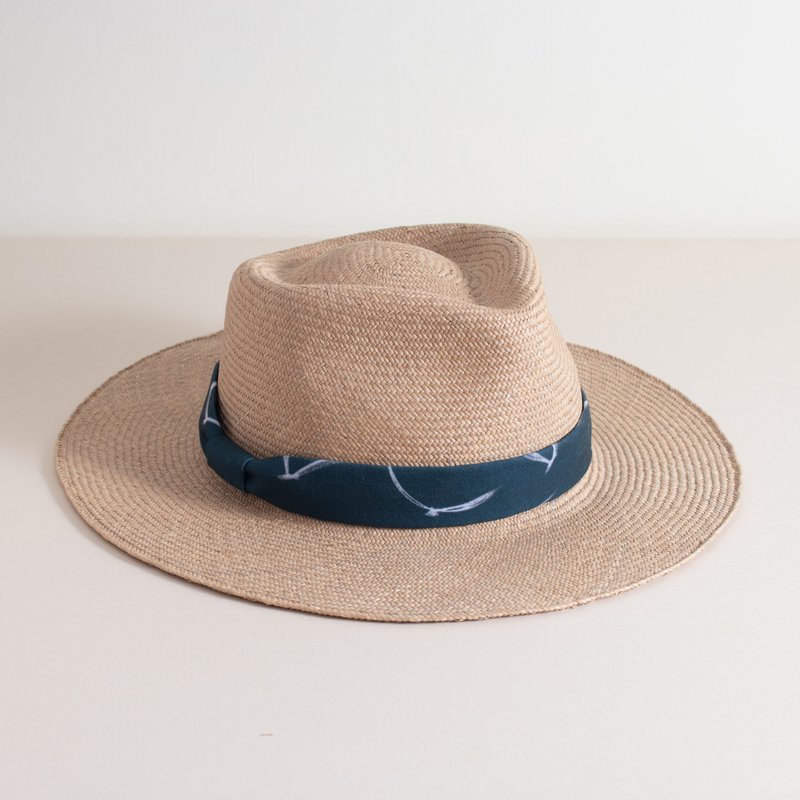 Old School Gentleman Hat/Rush Cloth/Rush Weaving/Adjustable Hoop - หมวก - พืช/ดอกไม้ 