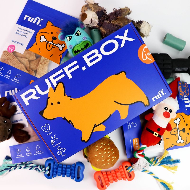 ruff. box | Ruff pet surprise box | single box experience - อื่นๆ - วัสดุอื่นๆ สีน้ำเงิน