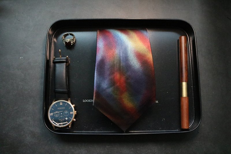 カラフルで美しいネクタイの色のストライプカジュアルなnecktie - ネクタイ・タイピン - シルク・絹 多色