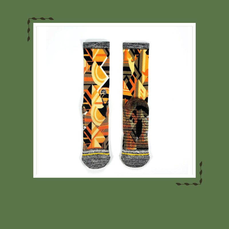 Sustainable Trendy Crew Sport Socks - Socks - Eco-Friendly Materials Orange