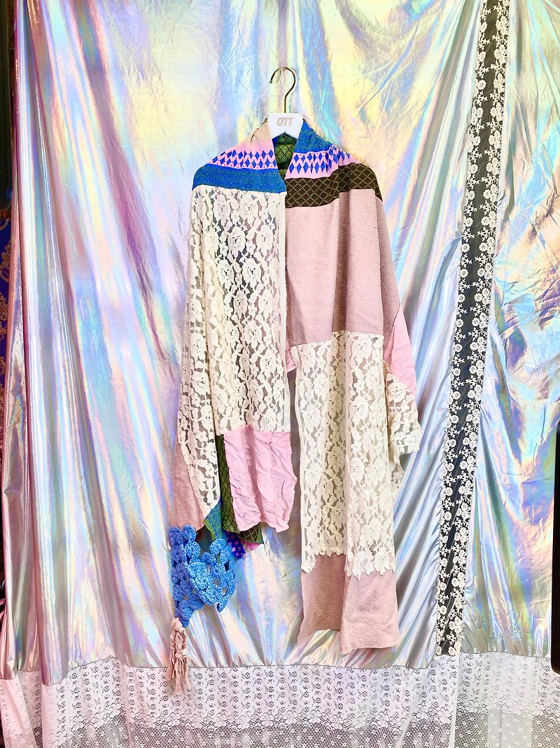 たった1枚*ピンクの手縫いファッション日本人の女の子手織りフローラルスカーフネックスカーフ* - マフラー・ストール - その他の素材 多色