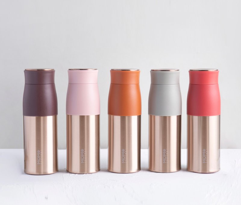 Japan MOMOCONCEPT Lupinus Insulation Cup Rose Gold Bottle 290ml 5 Colors Available - กระบอกน้ำร้อน - สแตนเลส หลากหลายสี