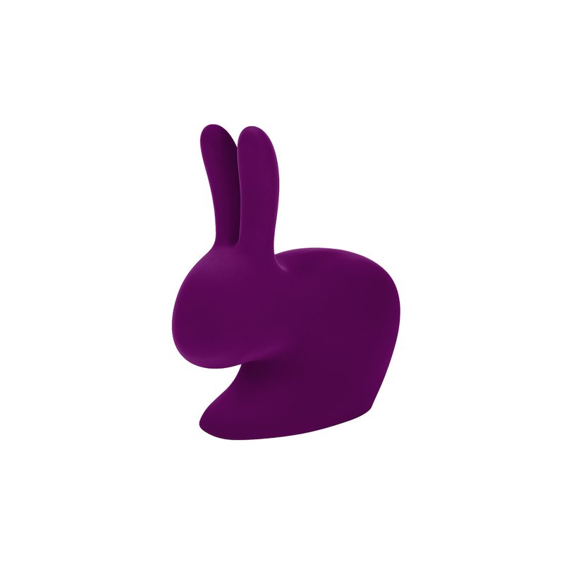 APIPIA QEEBOO rabbit chair velvet italian design - Chairs & Sofas - Plastic 