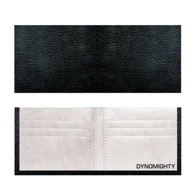 Billfold紙皮夾_Black Leather - 長短皮夾/錢包 - 其他材質 黑色