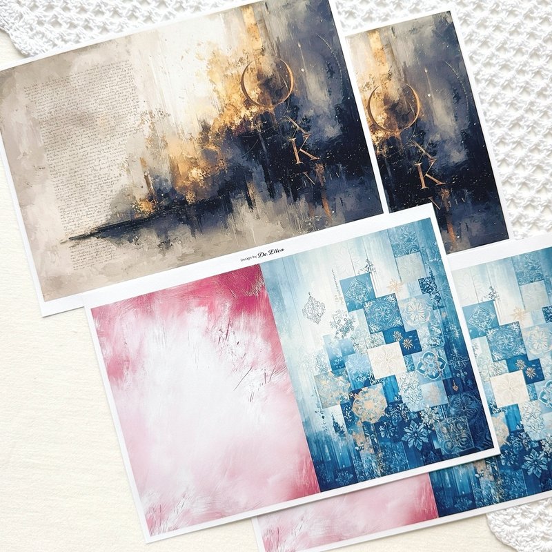 Z475 - a variety of background - 貼紙 - 紙 