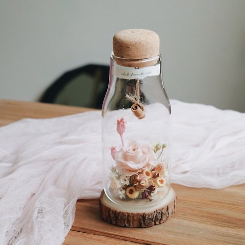 植感甜事 BlossomSweets 【玻璃瓶裡的微光】情人節禮物 求婚禮物 客製化設計