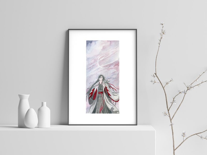 Printable art Print Elder Yiling / print it at home / Directly from the Artist - 電子似顏繪/繪畫/插畫 - 其他材質 