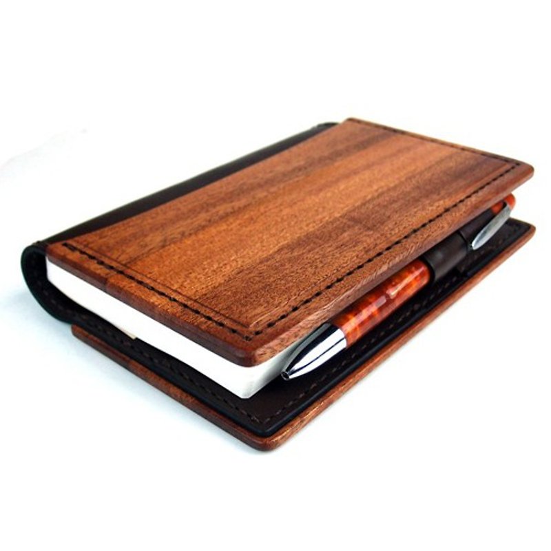 Hobonichi Techo cover made of wood and leather - Notebooks & Journals - Wood 