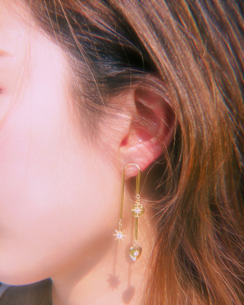 LOST STARS earrings - Earrings & Clip-ons - Other Metals Gold