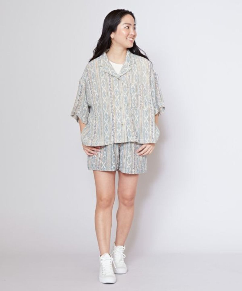 【熱門預購】島嶼午後夏威夷女版印花短褲(2色)4ID-5205 - 女短褲/五分褲 - 其他材質 多色