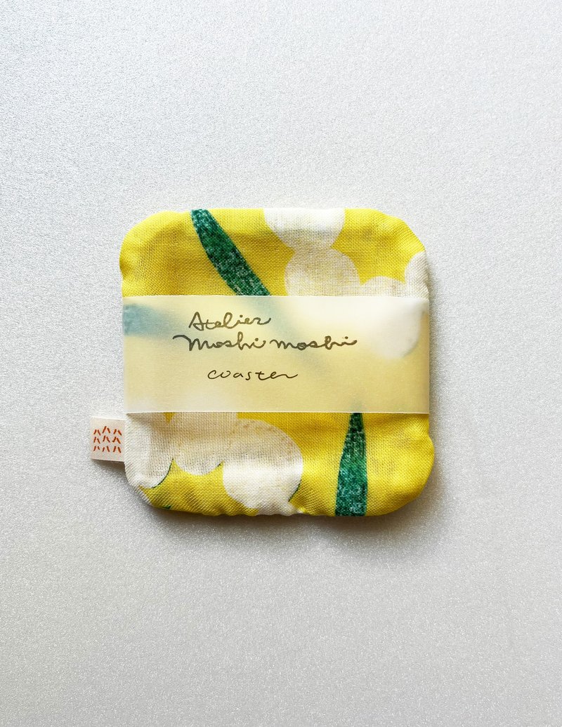 moshimoshi coaster | donut - ที่รองแก้ว - ผ้าฝ้าย/ผ้าลินิน 