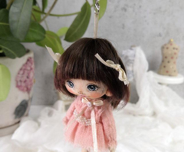 アートドール　ぬいぐるみ　ハンドメイド　作家 布と粘土で動くぬいぐるみ作ってみた[How to make an angel cat