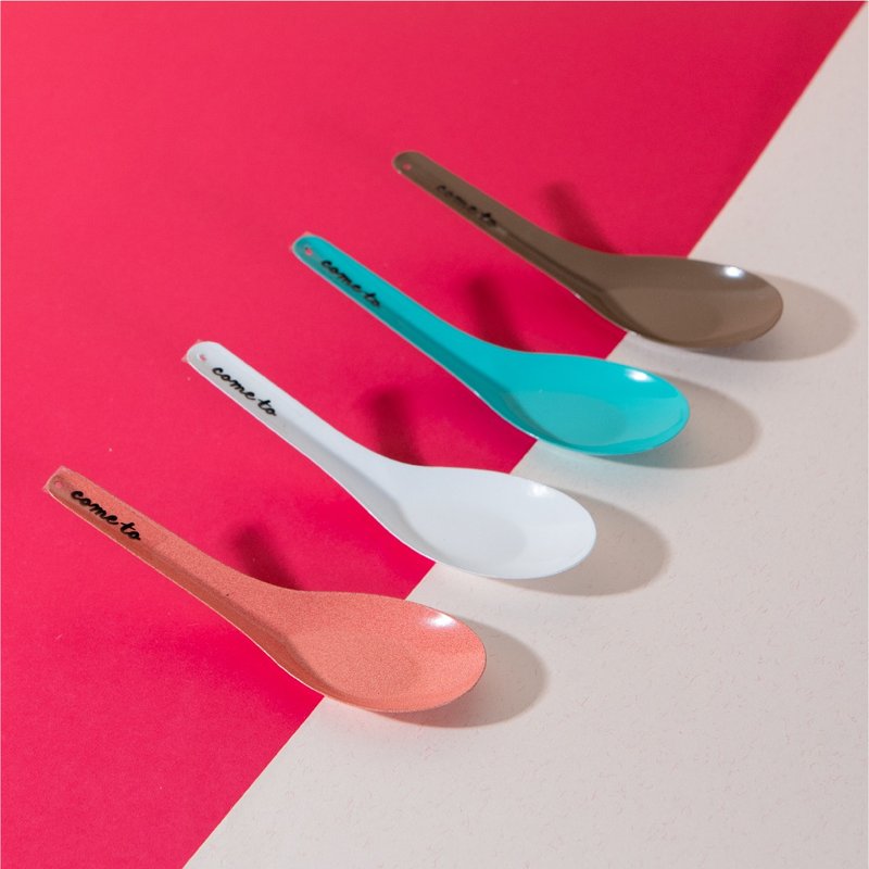 Strawberry Summer Spoon Set - 刀叉/湯匙/餐具組 - 琺瑯 多色