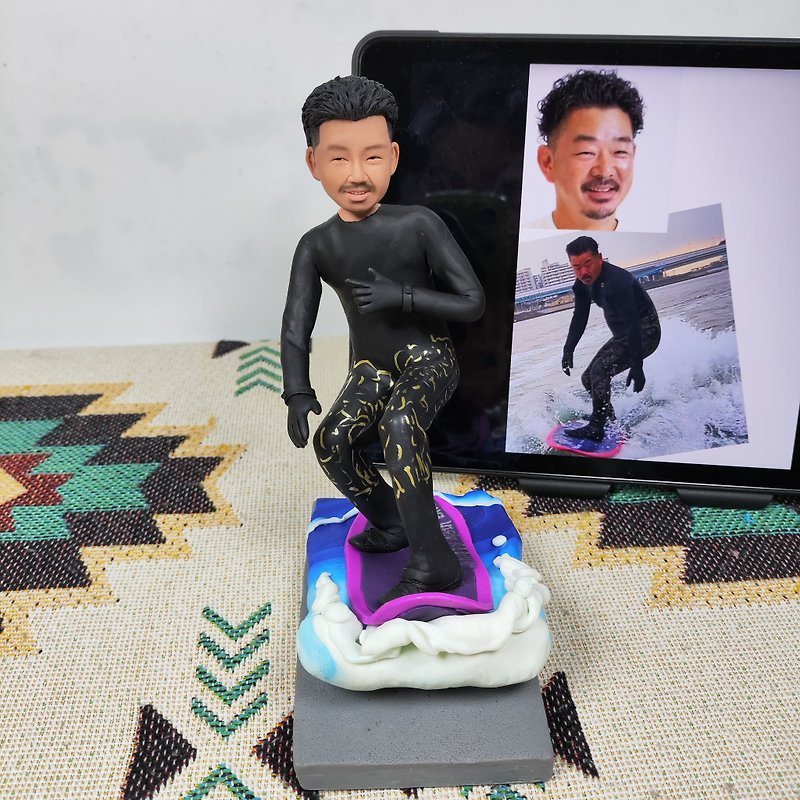 Custom 3D Portrait Statue Doll from Photo | Personalized Figurine Gift Boyfriend - ตุ๊กตา - ดินเหนียว หลากหลายสี