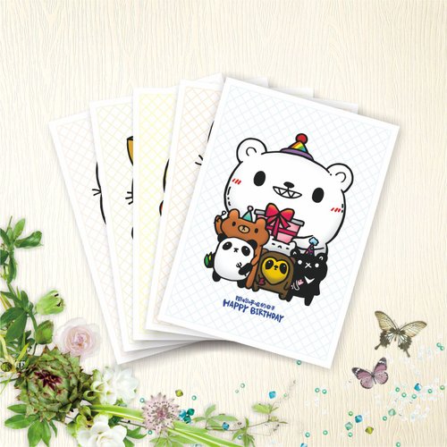 hibeetle甲蟲手繪 【臺灣插畫】 明信片 - 開始呼吸的日子A - 5款各1張
