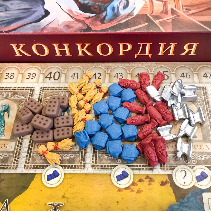 與 Concordia 棋盤遊戲兼容的豪華資源代幣。 - 桌遊/卡牌 - 其他材質 