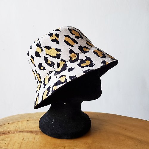 ANITAJEWEL 法式女孩風漁夫帽 豹紋漁夫帽 雙面漁夫帽 遮陽帽 日本設計布