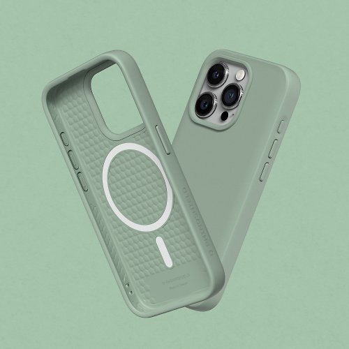 犀牛盾RHINOSHIELD SolidSuit(MagSafe兼容)磁吸手機殼/鼠尾草綠-for iPhone 系列