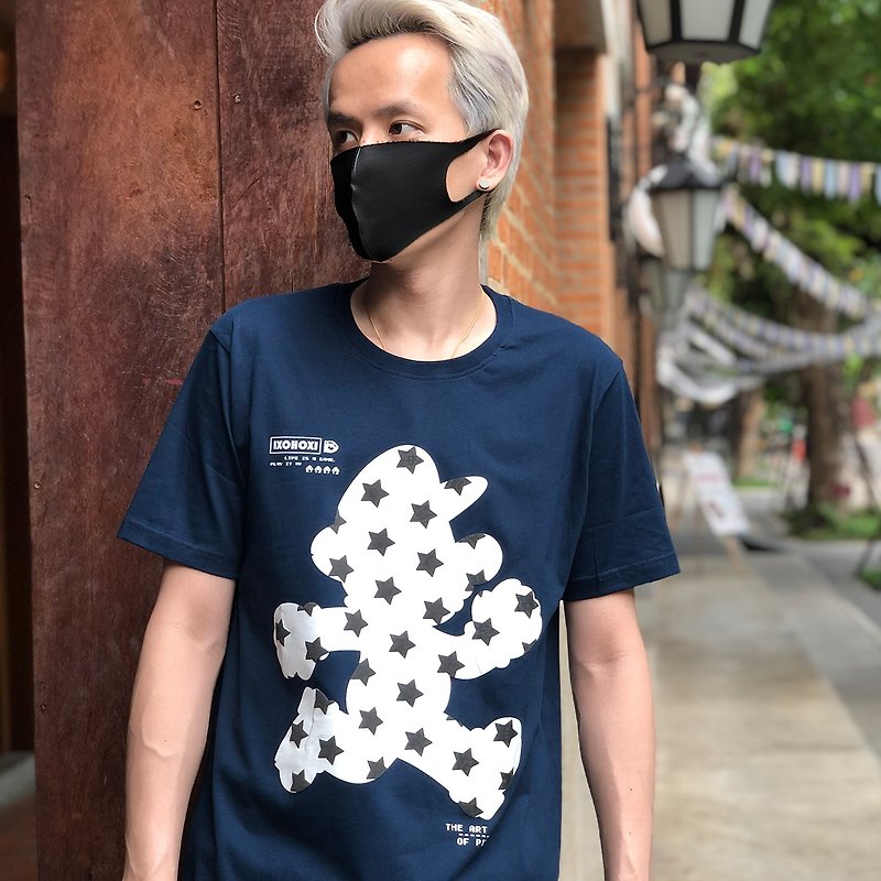 Mr.M T-Shirt Cotton 100% (IA-074) - 男 T 恤 - 棉．麻 