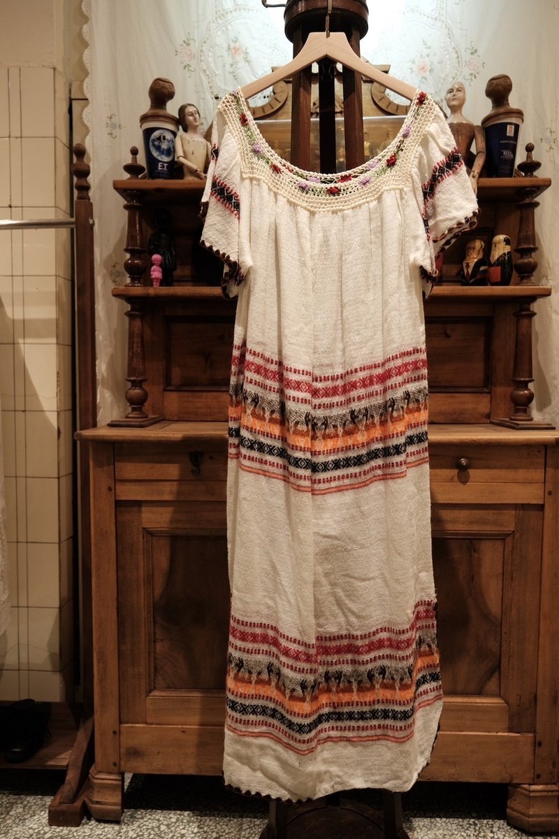 mexican embroidery dress - One Piece Dresses - Cotton & Hemp 