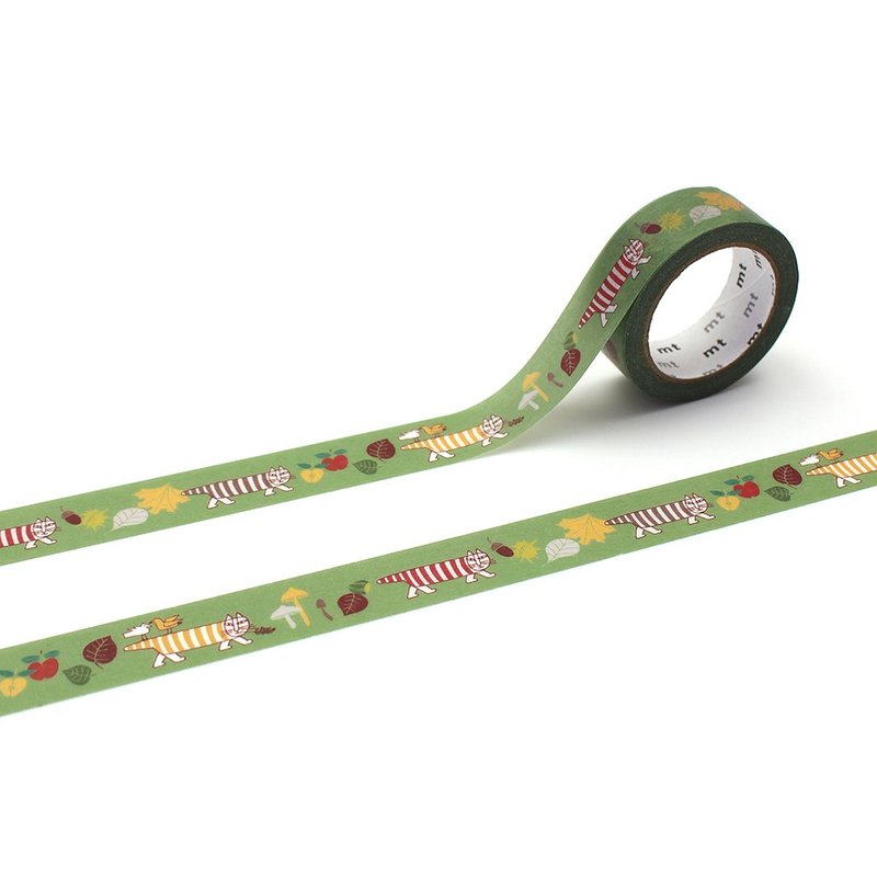 mt x Lisa Larson Masking Tape / Autumn Mikey (MTLISA19) - Washi Tape - Paper Green