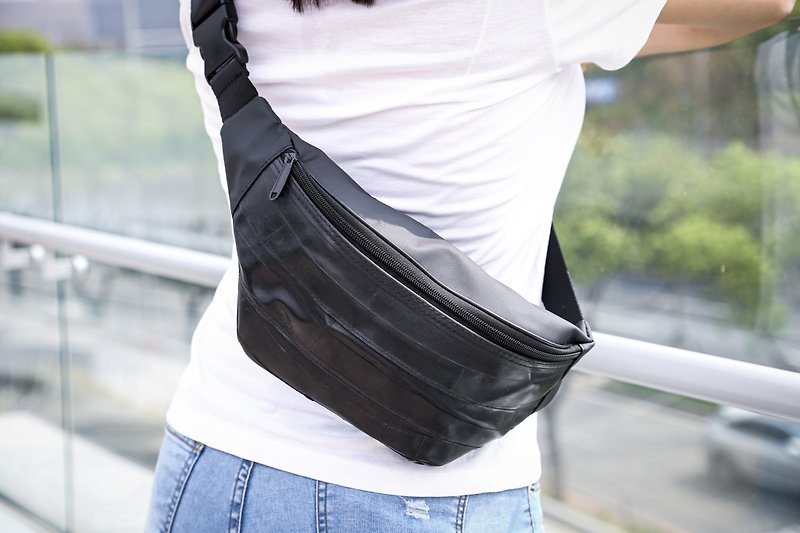 ReTube bicycle inner tube waist bag - Other - Other Materials Black