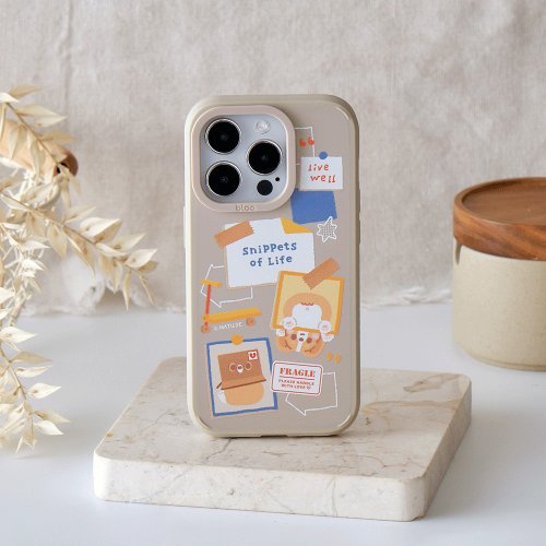 TOYSELECT 柯基犬卡卡生活片段峽谷強悍MagSafe iPhone手機殼