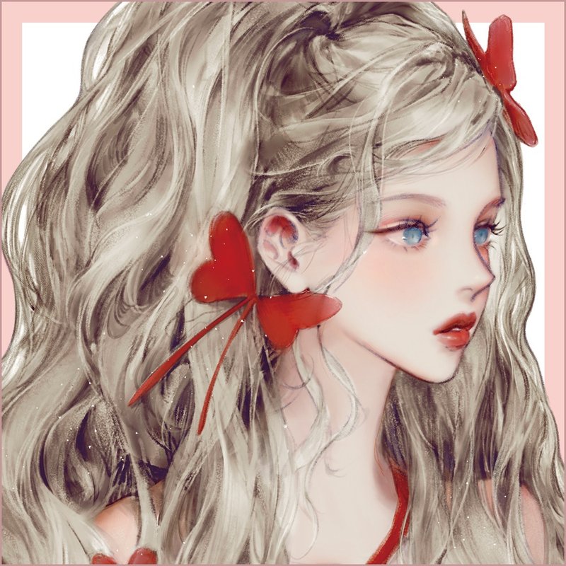 (NEW) Iris - 貼紙 - 紙 藍色