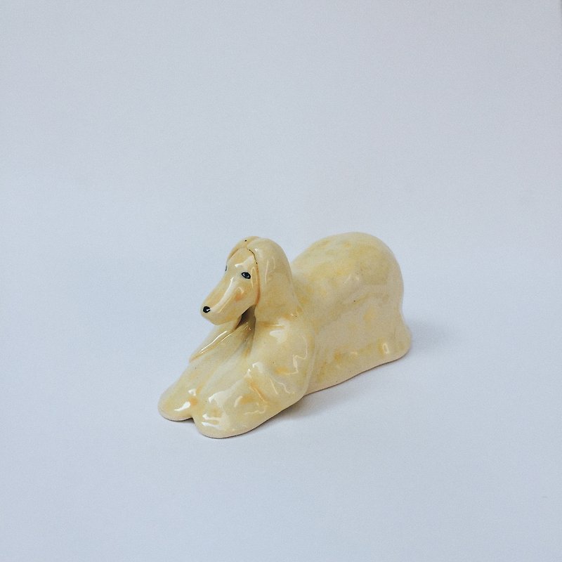 Afghan hound - Items for Display - Pottery Yellow