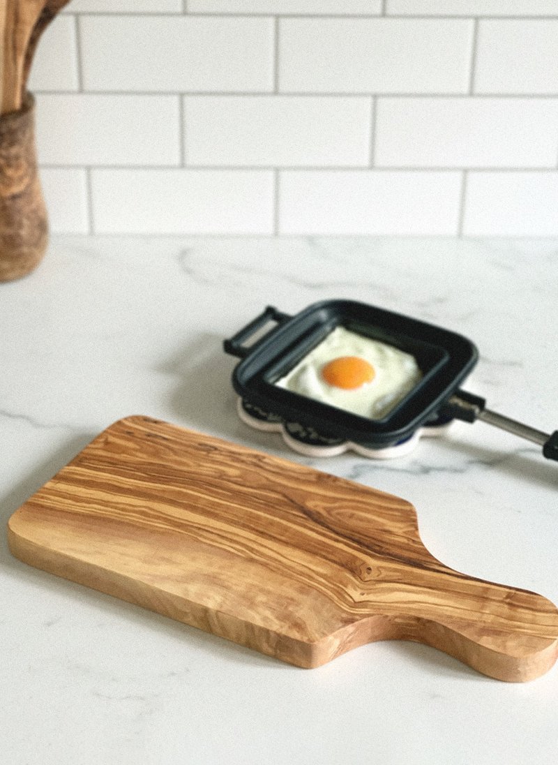 Handcrafted Olive Wood Paddle Serving Board - Serving Trays & Cutting Boards - Wood 