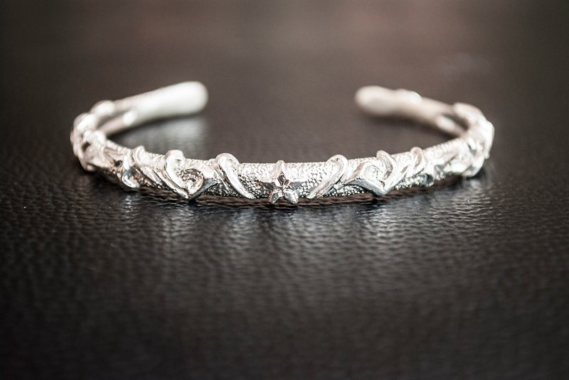 Alarein/Handmade Silver Jewelry/Western Series/Bracelet/Lein - Bracelets - Other Metals Silver