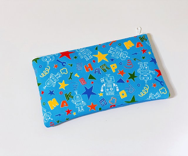 Flat pencil case, storage bag, free embroidery in circus - Shop Starforest  Pencil Cases - Pinkoi