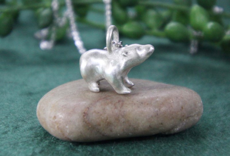 Desire polar bear necklace - Necklaces - Silver Silver